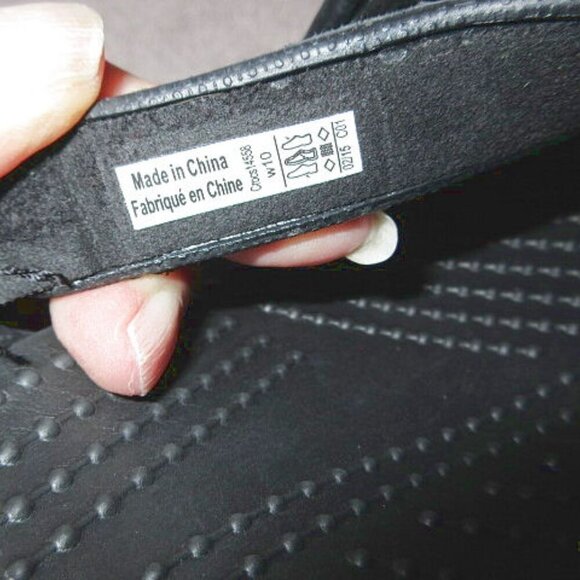 Crocs Cyprus IV High Heel Sandals Size 10 Black Slip On Comfort Platform Dressy - Picture 6 of 12